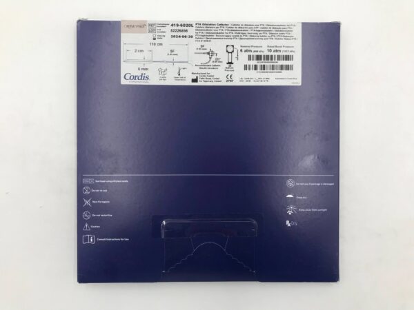 CORDIS 419-6020L  OPTA Pro PTA Dilation Catheter 5F x 6mm x 2cm x 110cm(X)