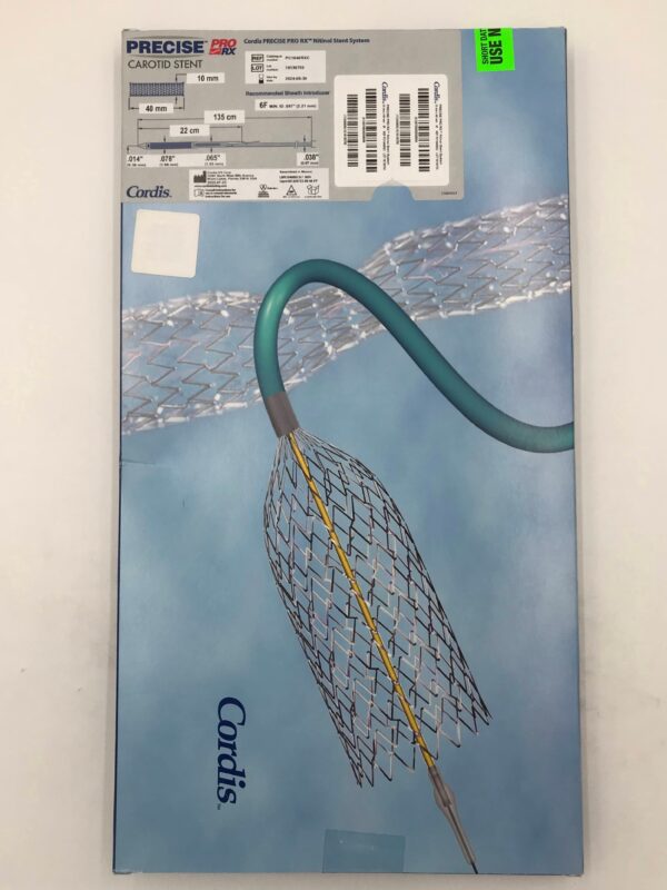 CORDIS PC1040RXC PRECISE PRO RX Carotid Nitinol Stent System 6F x 10mm x 40mm x 135cm (X)