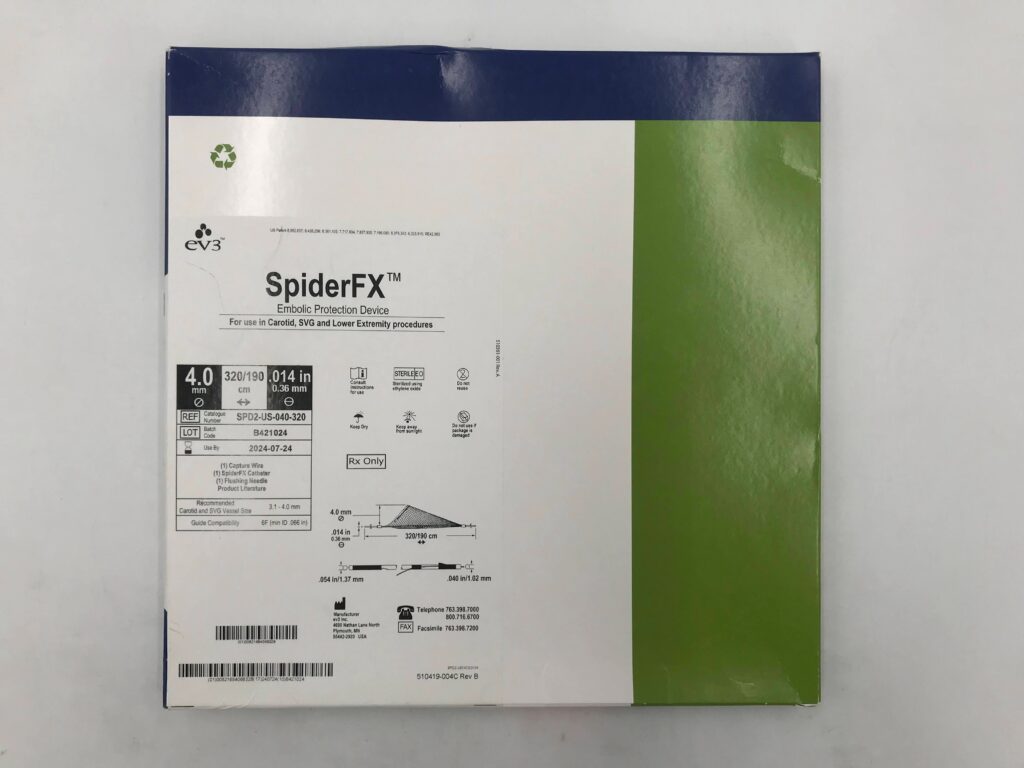 EV3 SPD2-US-040-320 SpiderFX Embolic Protection Device 4mm (X