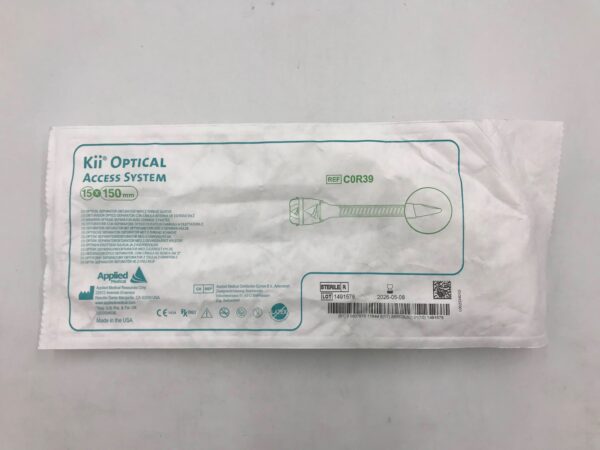 APPLIED MEDICAL C0R39 Kii Optical Separator Obturator w/ Z-Thread Sleeve Access System 15x150mm