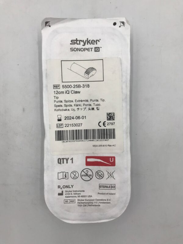 STRYKER 5500-25B-318 Sonopet iQ Claw Tip 12cm (X)