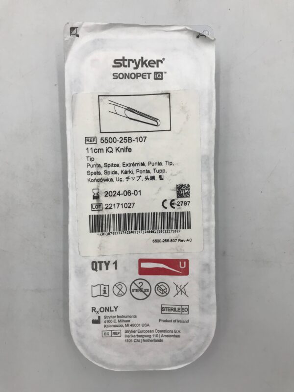 STRYKER 5500-25B-107 Sonopet iQ Knife Tip 11cm (X)