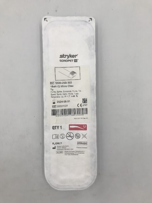 STRYKER 5500-25B-303 Sonopet iQ Micro Claw 18cm (X)