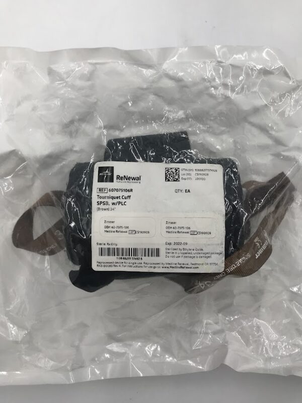 ZIMMER 60-7075-106 Tourniquet Cuff Single Port Single Bladder w/PLC 34" (X)
