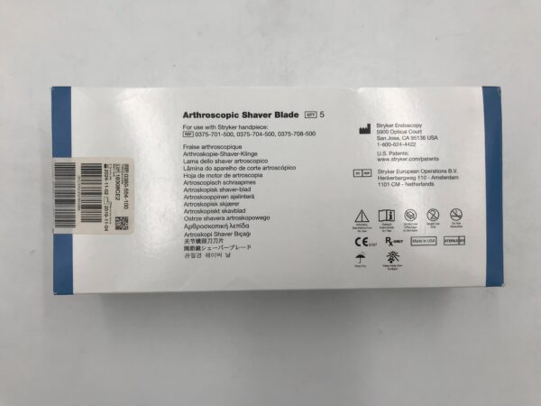 STRYKER 0380-554-100 Formula  Aggressive Plus Angled Cutter,  Arthroscopic Shaver Blade 5mm (5/Box)(X)