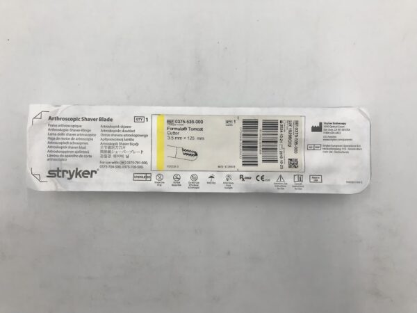 STRYKER 0375-535-000 Formula Tomcat Cutter 3.5mm x 125mm Arthroscopic Shaver Blade (X)