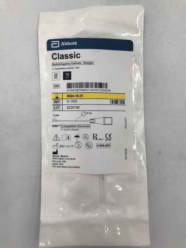 ABBOTT S-1005 Classic Radiofrequency Cannula Straight (X)