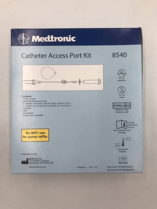 MEDTRONIC 8540 Catheter Access Port Kit