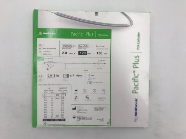 MEDTRONIC PCP 020 120 130 Pacific Plus PTA OTW Catheter 4F x 120mm (X)