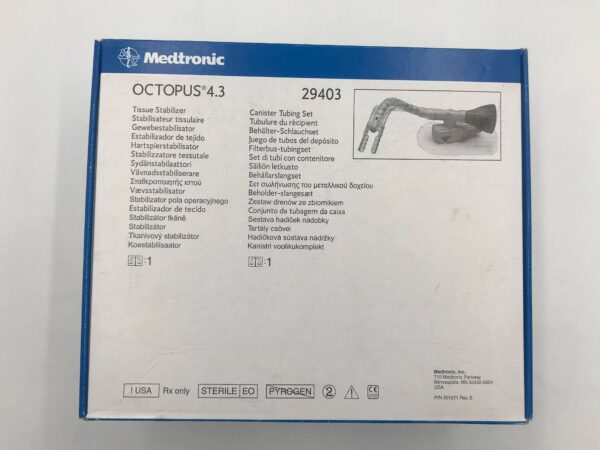 MEDTRONIC 29403 OCTOPUS 4.3 Tissue Stabilizer and Canister Tubing Set (X)