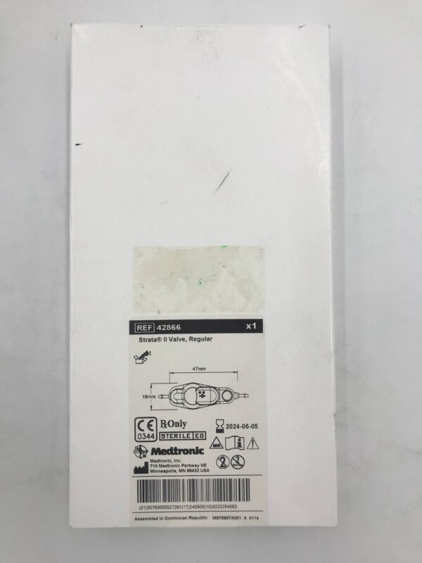 MEDTRONIC 42866 Strata II Valve, Regular 47mm x 16mm (X)