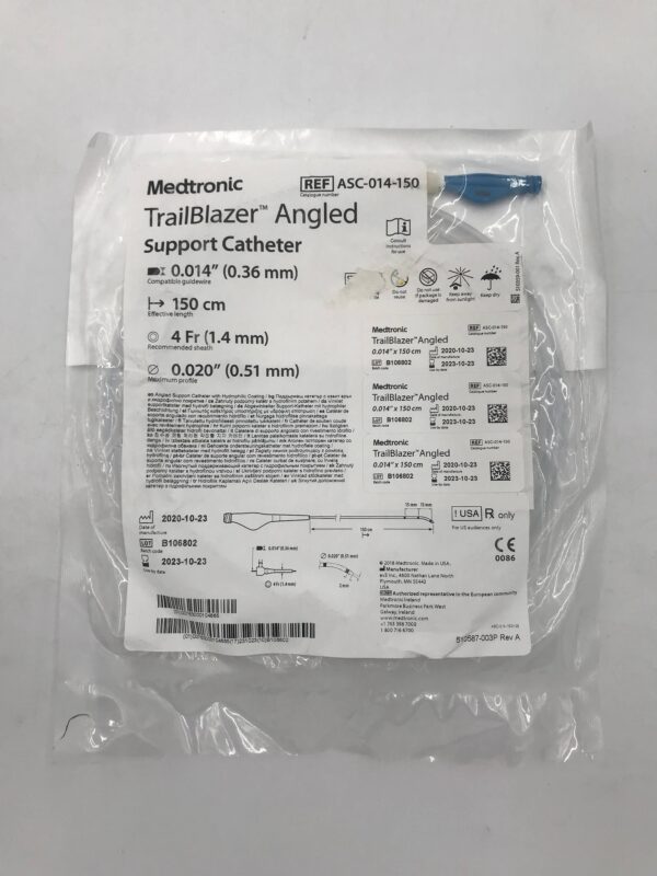 MEDTRONIC ASC-014-150 TrailBlazer Angled Support Catheter 4F x 150cm (X)