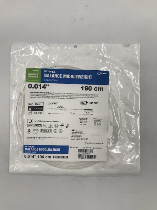 ABBOTT 1001780 Hi-Torque Balance Middleweight Guide Wire 0.014" x 190cm (X)