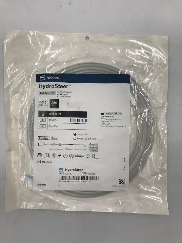 ABBOTT 405063 HydroSteer Guidewires 0.035" x 260cm (X)