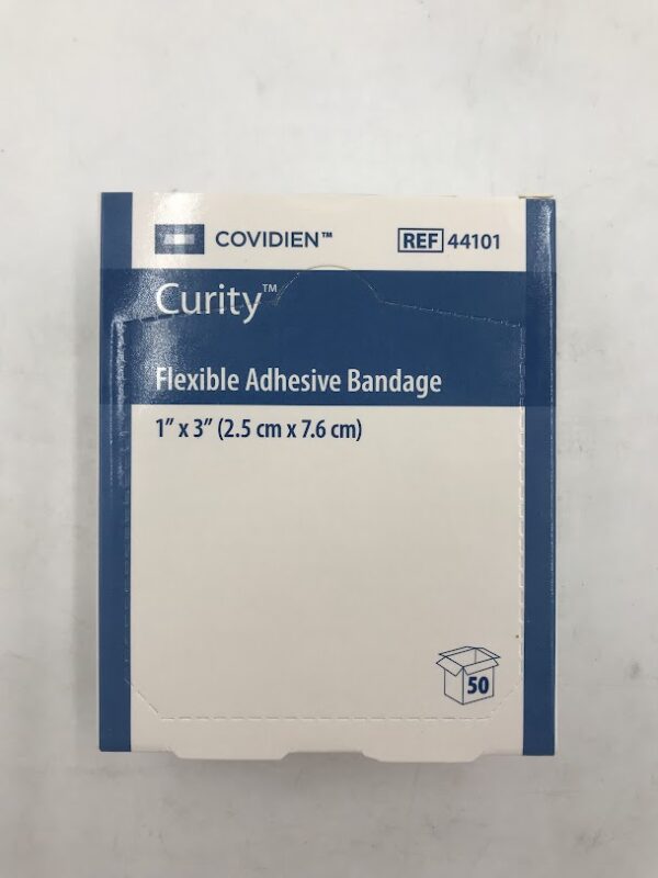 COVIDIEN 44101 Curity Flexible Adhesive Bandage 1" x 3" (50/Box) (X)