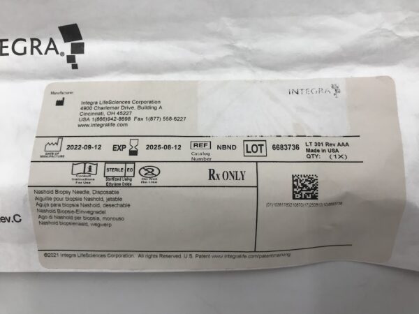 INTEGRA NBND Nashold Biopsy Needle