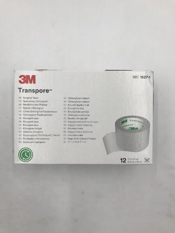 3M 1527-1 Transpore Surgical Tape Hypoallergenic (12/Box)