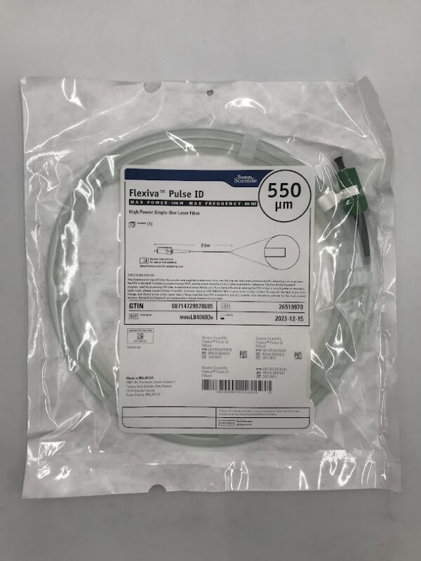 BOSTON SCIENTIFIC L840693 Lexiva Pulse ID High Power Single Use Laser Fiber 550µm (X)