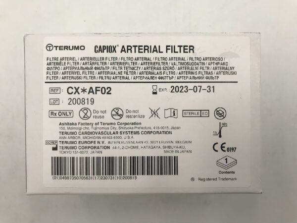 TERUMO CX*AF02 Capiox Arterial Filter (X)