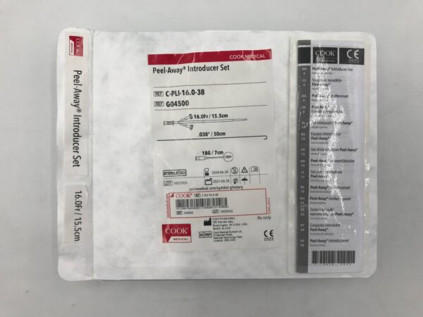 COOK  G04496Peel-Away Introducer Set 11F / 15.5cm (X)