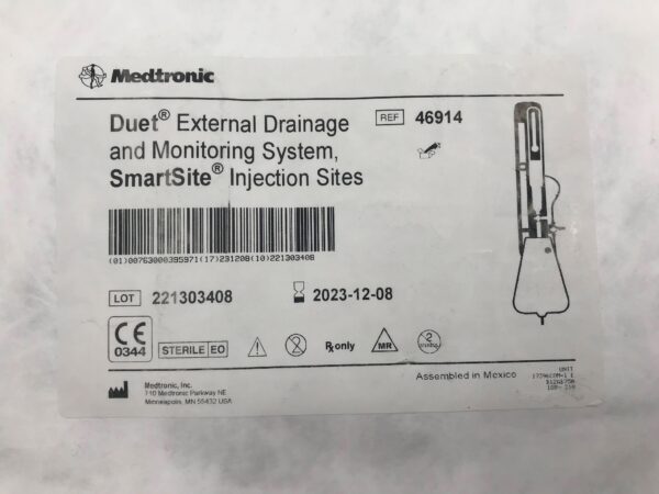 MEDTRONIC 46914 External Drainage & Monitoring System, SmartSite Injection Sites (X)
