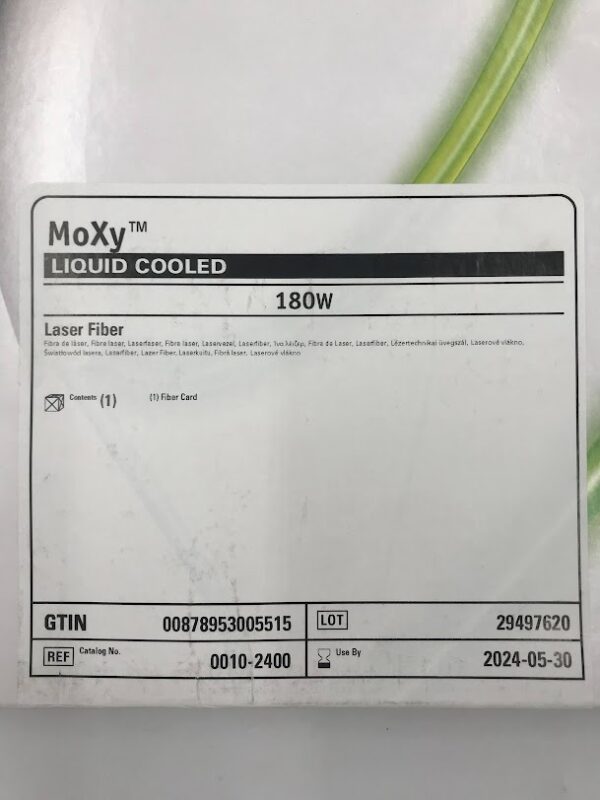BOSTON SCIENTIFIC 0010-2400 MoXy Liquid Cooled Laser Fiber 180W (X)