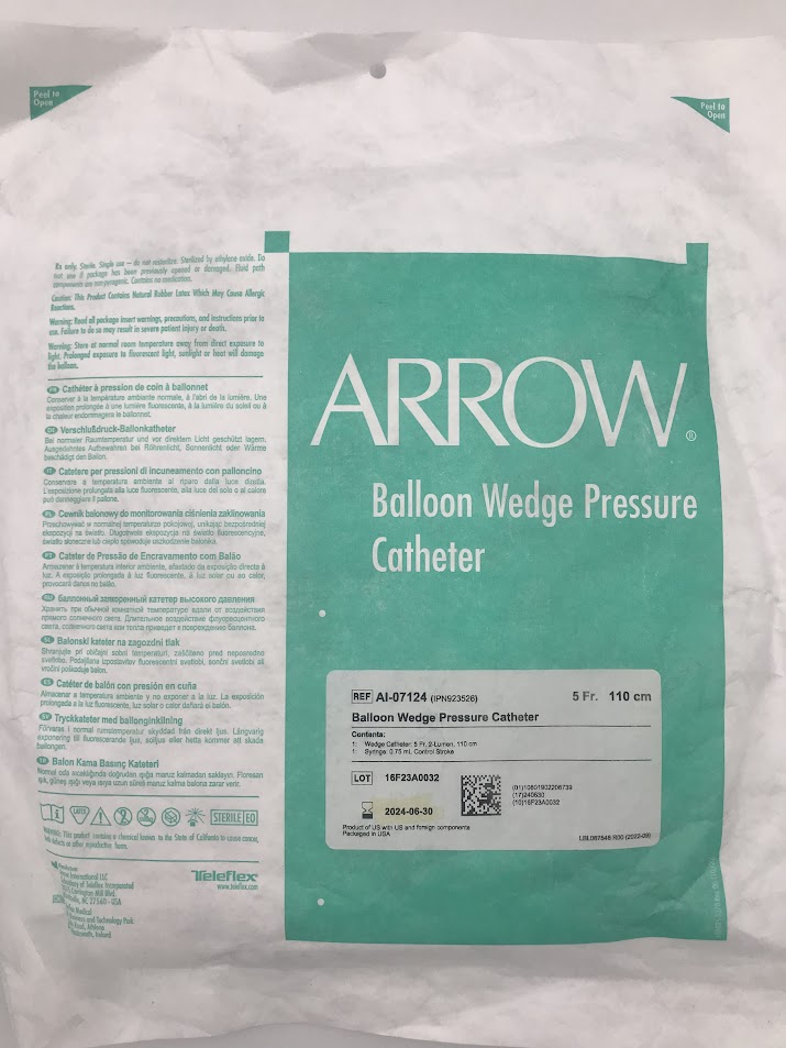 ARROW AI-07124 Balloon Wedge Pressure Catheter 5F x 110cm (X)