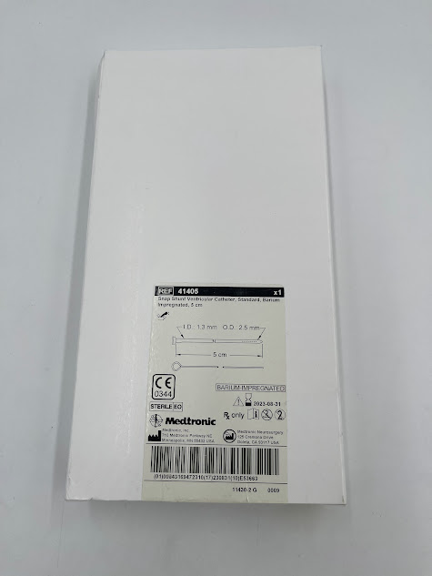 MEDTRONIC 41405 Snap Shunt Ventricular Catheter, Standard, Barium Impregnated 5cm (X)