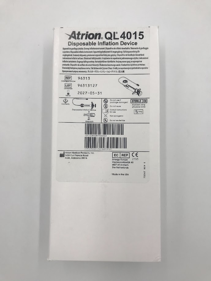 ATRION 96313 Disposable Inflation Device QL4015