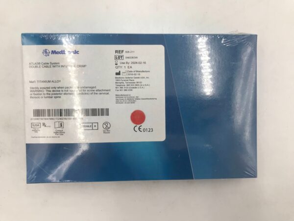 MEDTRONIC 826-211 ATLAS Double Cable w/ Integral Crimp System (X)