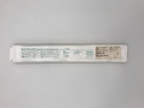 BARD MC1816 Max-Core Core Biopsy Instrument 1.8cm, 18G x 16cm (X)