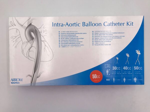 ARROW IAB-05850-LWS Intra-Aortic Balloon Catheter Kit, FIBEROPTIX IAB 8F x 50cc (X)