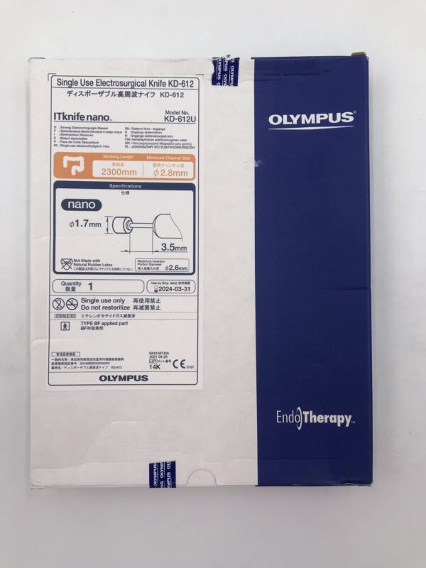 OLYMPUS KD-612U ITknife Nano Single Use Electrosurgical Knife 1.7mm x 3.5mm (X)