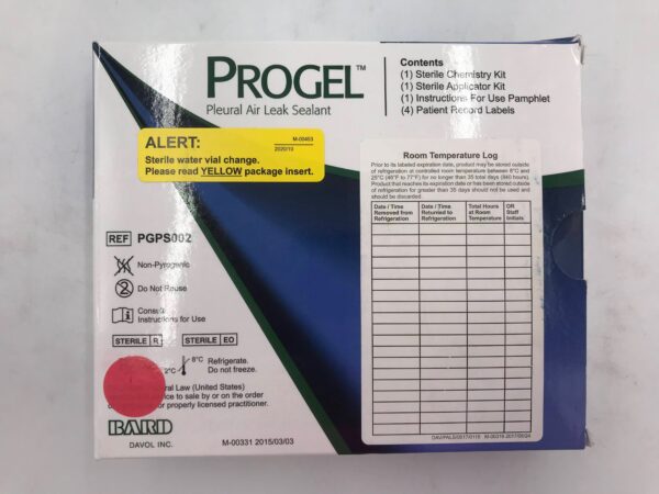 BARD PGPS002 PROGEL Pleural Air Leak Sealant Kit 4mL(X)