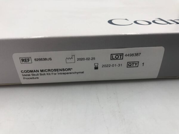 CODMAN 626638US Microsensor Skull Bolt Kit for Intraparenchymal Procedure (X)