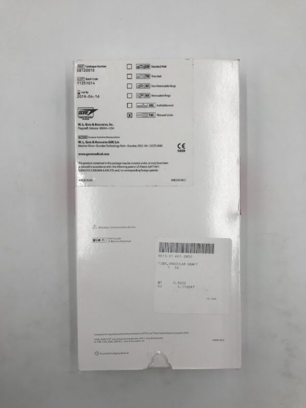 GORE SBT2001D Gore-Tex Stretch Vascular Graft 20-10mm, 40cm Thinwall Limbs ePTFE (X)