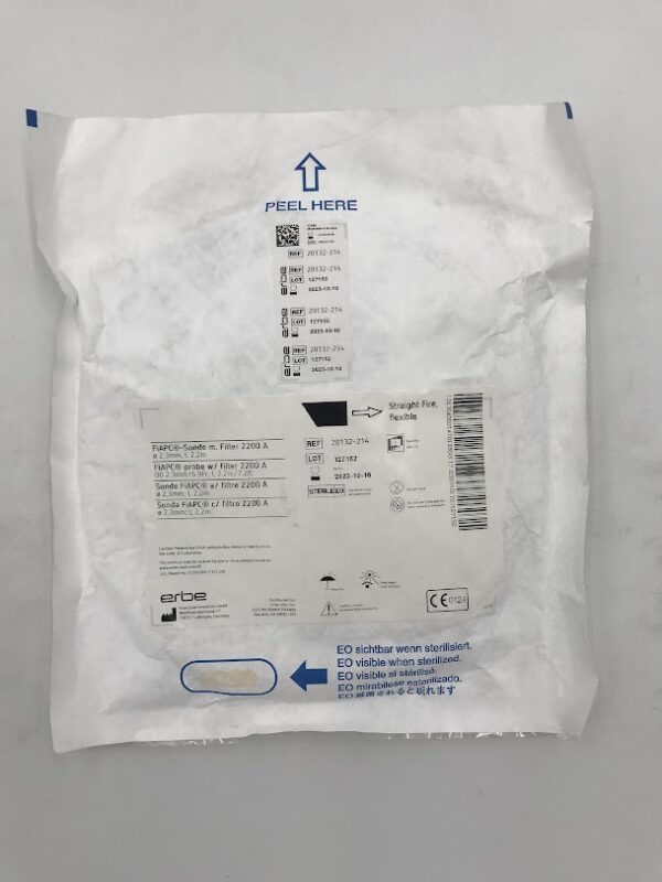 ERBE 20132-214 FiAPC Probe w/Filter 2200 A OD 2.3mm/6.9Fr, L 2.2m/7.2ft (X)