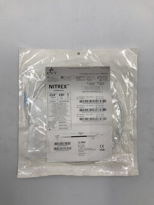 EV3 N181805 Nitrex Guidewire .018" x 180cm x 5cm (X)