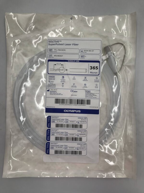 OLYMPUS TFL-FBX365S SOLTIVE SuperPulsed Laser Fiber 365micron (X)