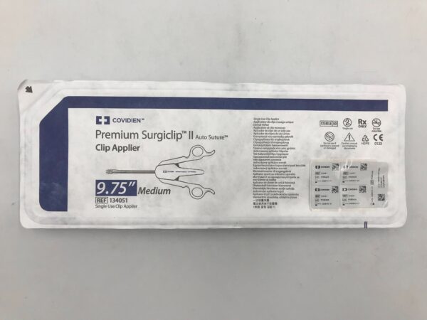 COVIDIEN 134051 Premium Surgiclip II Auto Suture Clip Applier, Medium 9.75"