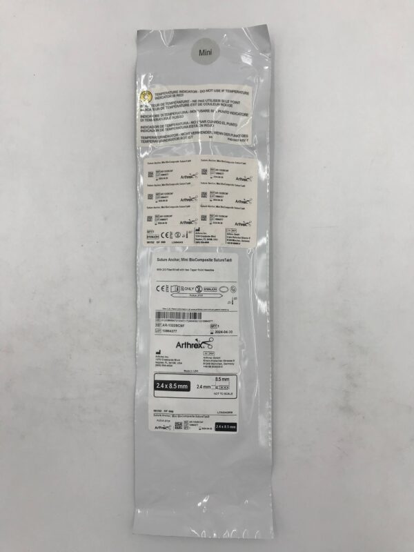 ARTHREX AR-1322BCNF Suture Anchor, Mini BioComposite SutureTak 2.4x8.5mm (X)