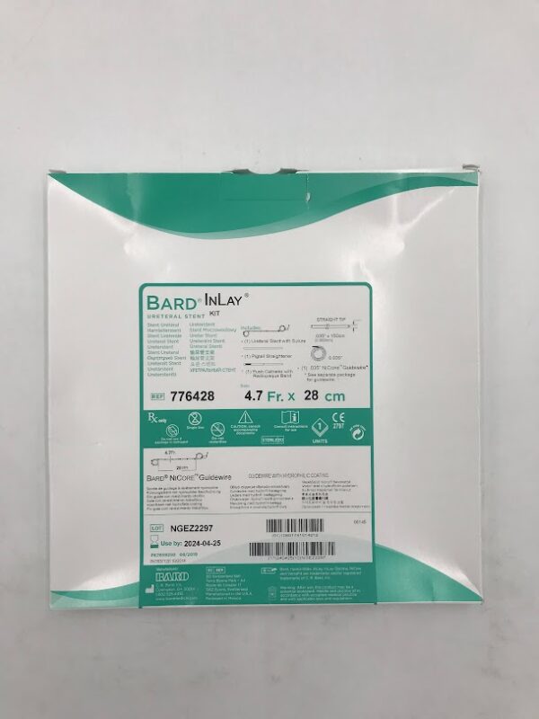 BARD 776428 InLay Ureteral Stent Kit w/Suture 4.7Fr x 28cm (X)
