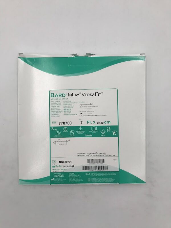 BARD 778700 InLay VersaFit Ureteral Stent w/Suture 7Fr x 22-32cm (X) 