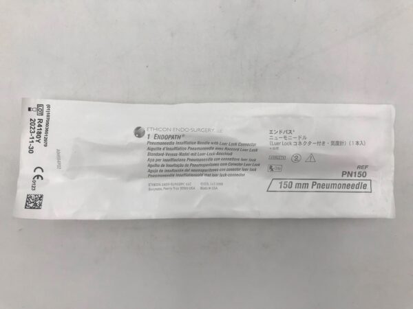 ETHICON PN150 ENDOPATH Pneumoneedle Insufflation Needle w/ Luer Lock Connector 150mm (X)