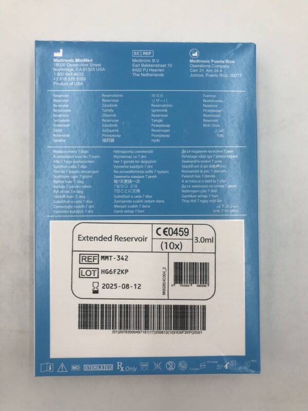 MEDTRONIC MMT-342 Extended Reservoir 3ml (10/Box)