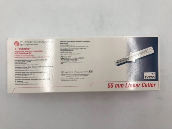 ETHICON TVC55 PROXIMATE Reloadable Vascular Linear Cutter w/ Safety Lock-Out 55mm (X)