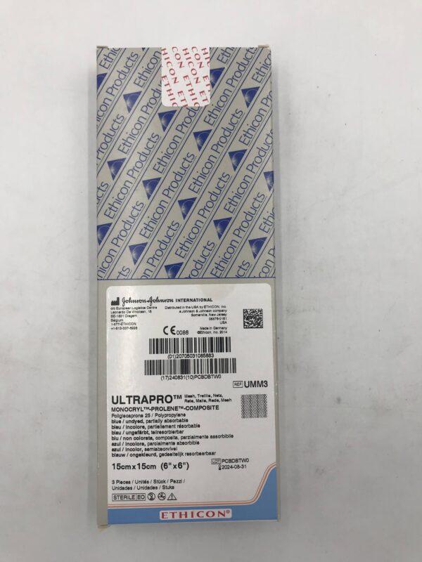 ETHICON UMM3 ULTRAPRO Monocryl Prolene Composite 15cm x 15cm (3/Box)(X)