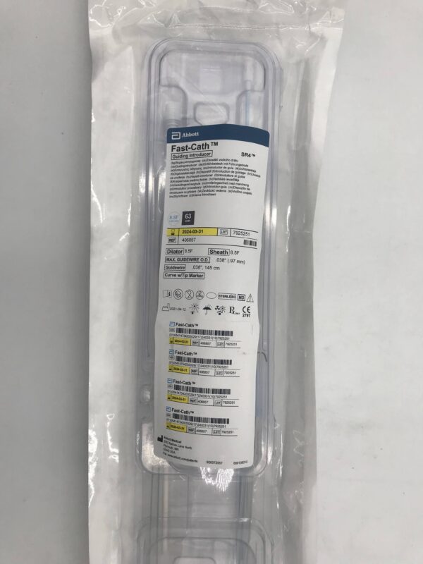 ABBOTT 406857 Fast-Cath SR4 Guiding Introducer 8.5F x 63cm (X)
