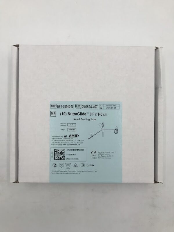 APPLIED MEDICAL NFT-08140-N NutraGlide Nasal Feeding Tube 8F X 140cm (10/Box) 