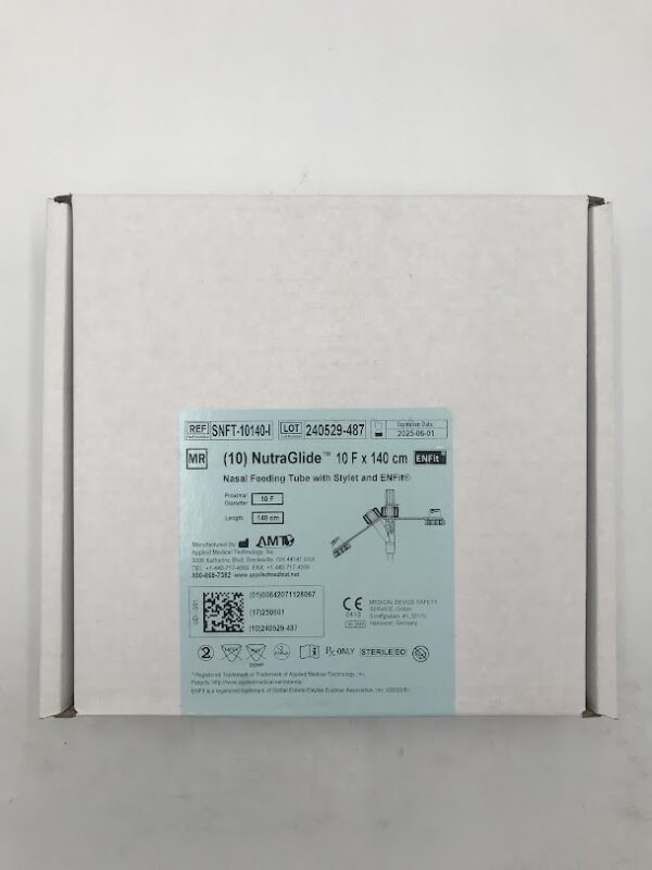 APPLIED MEDICAL SNFT-10140-I NutraGlide Nasal Feeding Tube w/Stylet and ENFit (10/Box)